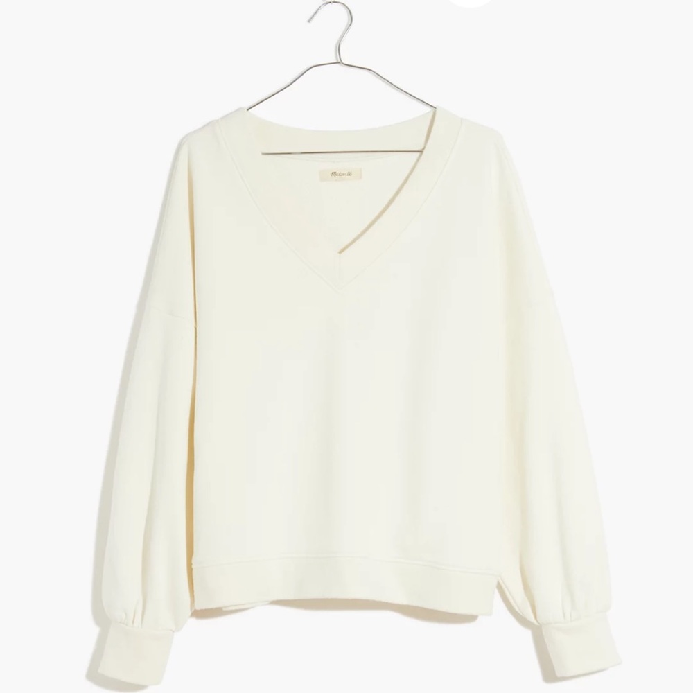 Madewell Hemp cotton V-neck Sweater